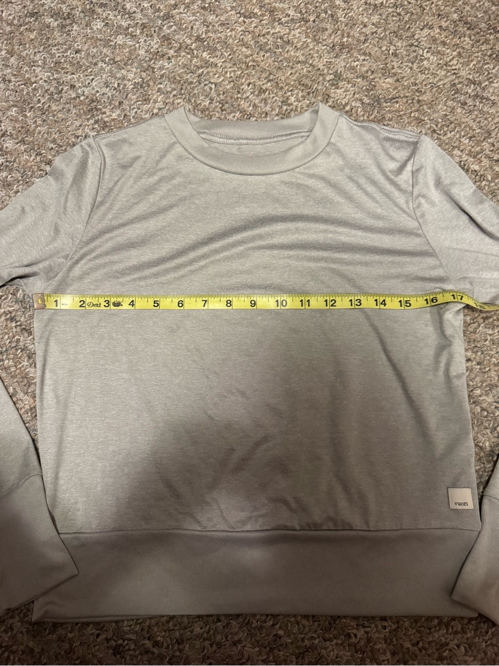 Vuori Women’s Daydream crew - light heather grey - Picture 4 of 7